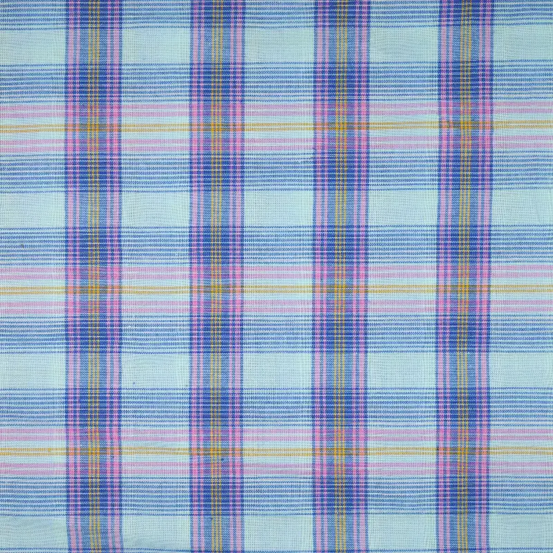 China Fabric for Shirt,Cropped V-Neck Shirt,Tier Midi Shirt Dress Yarn Dyed Check Natural Woven Fabric Cotton blue pink color buy from China wholesaler bulk order at wholesale price free worldwide shipping Alibaba