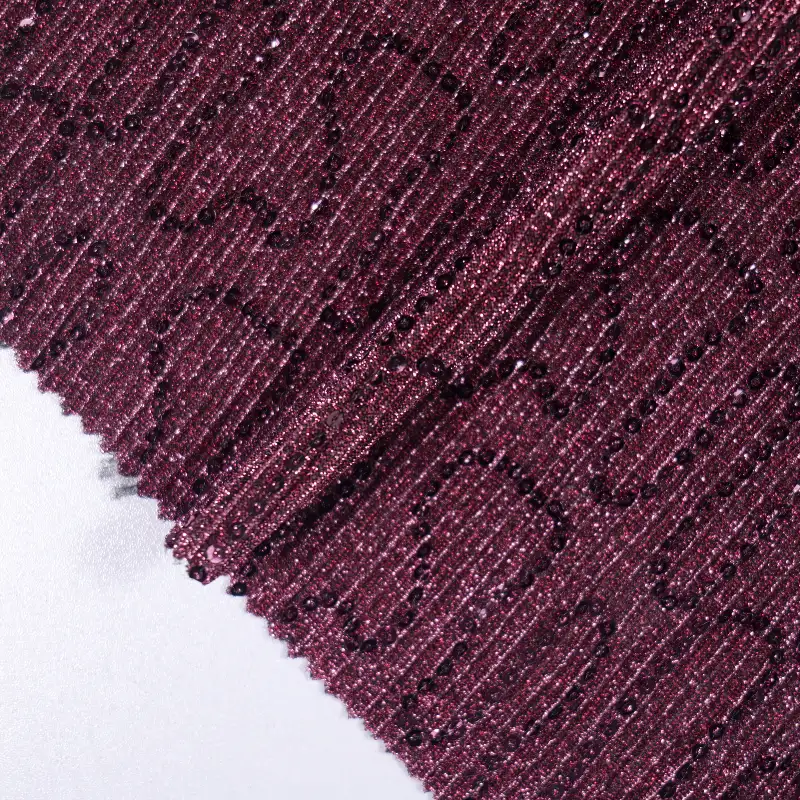 China Fabric for Skirt,Kids Ruffle Tiered Dress,Kids Sleeveless Tutu Dress,Puff Sleeve Ruched Dress,Puffball Strappy Dress Mesh Knit Fabric Polyester wine color buy from China wholesaler bulk order at wholesale price free worldwide shipping Alibaba