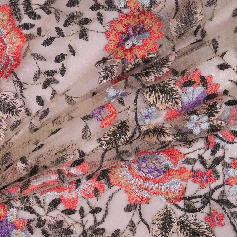 China Fabric for Skirt,Ladies Long Ruffle A-Line Skirt,Strap Midi Dress,Puffball Strappy Dress Mesh Knit Fabric Nylon Polyester beige color buy from China wholesaler bulk order at wholesale price free worldwide shipping Alibaba