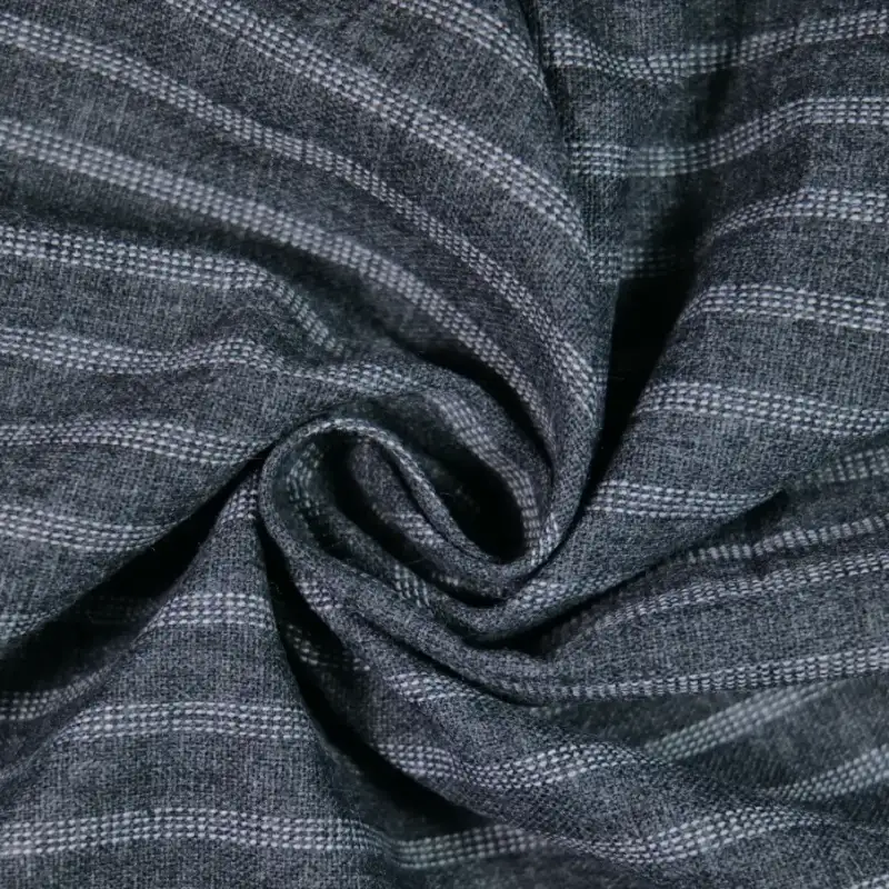 China Fabric for Shirt,Cropped V-Neck Shirt,Stand Collar Double-Breasted Shirt Yarn Dyed Check Natural Woven Fabric Cotton GREY color buy from China wholesaler bulk order at wholesale price free worldwide shipping Alibaba