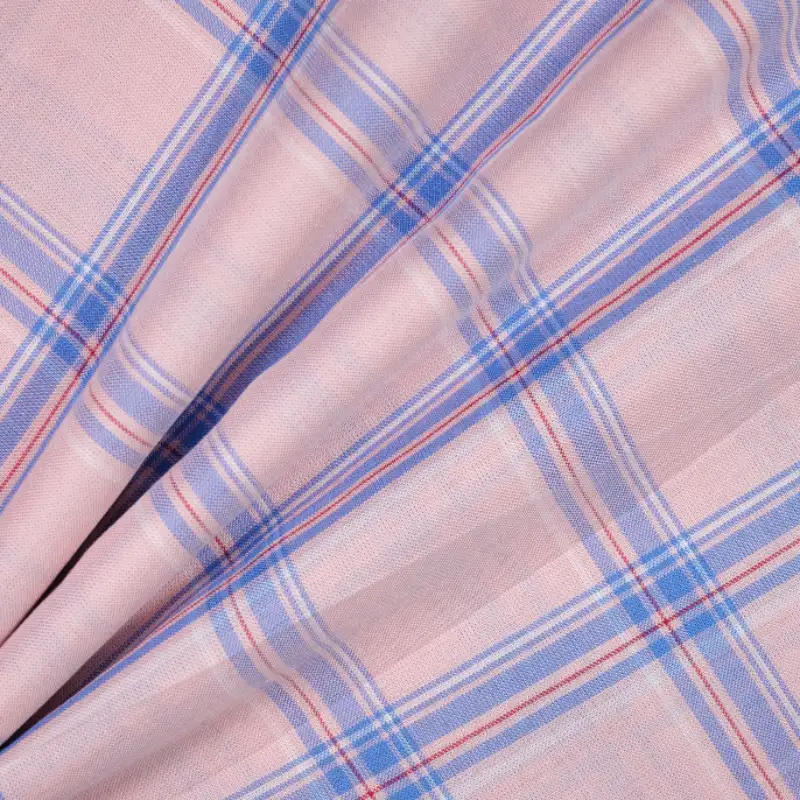 China Fabric for Shirt,Big Pockets Shirt Dress,Womens Slim Fit Shirt Yarn Dyed Check Natural Woven Fabric Cotton pink purple color buy from China wholesaler bulk order at wholesale price free worldwide shipping Alibaba