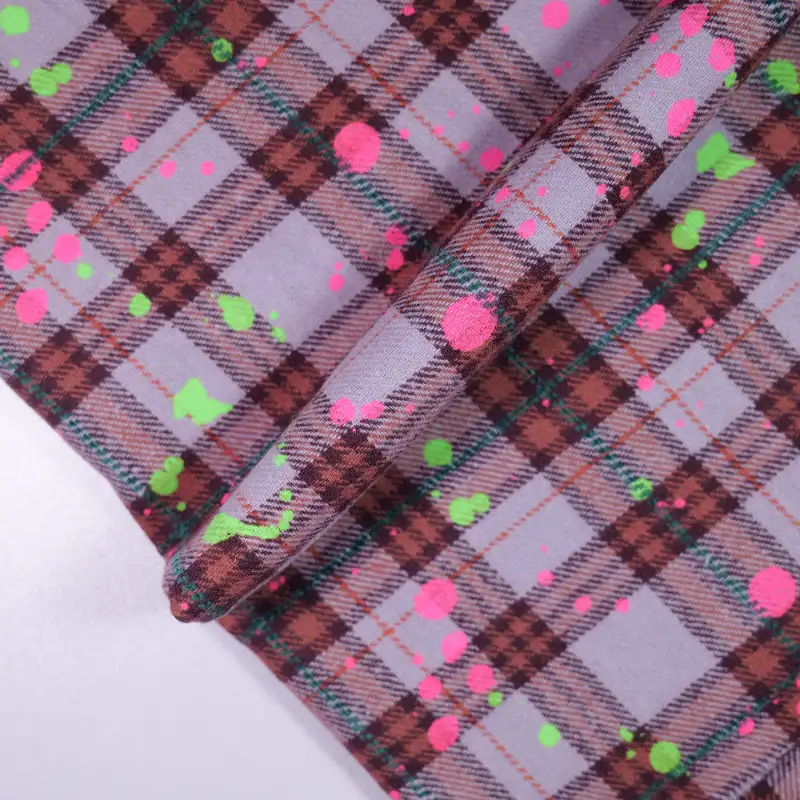 China Fabric for Shirt,Ruffle Shirt Dress,Womens Slim Fit Shirt Yarn Dyed Check Natural Woven Fabric Cotton purple red color buy from China wholesaler bulk order at wholesale price free worldwide shipping Alibaba