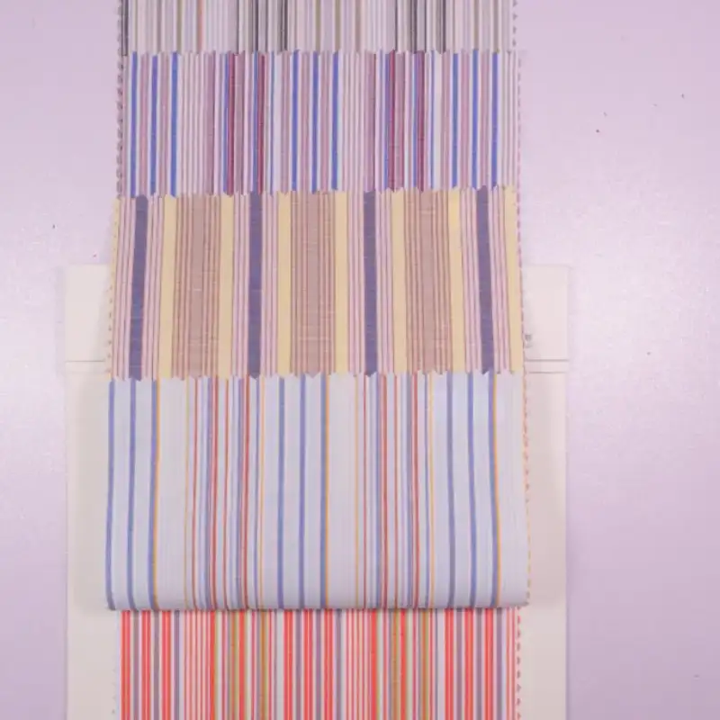 China Fabric for Shirt,Button Half-Placket Long Sleeve Shirt,Womens Slim Fit Shirt Yarn Dyed Stripe Natural Woven Fabric Cotton coloful color buy from China wholesaler bulk order at wholesale price free worldwide shipping Alibaba