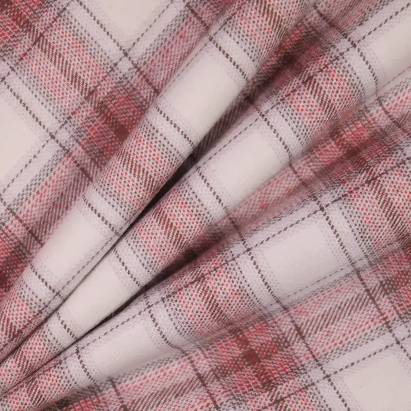 China Fabric for Shirt,Skirt,Womens Slim Fit Shirt Yarn Dyed Check Natural Woven Fabric Cotton dark red_white color buy from China wholesaler bulk order at wholesale price free worldwide shipping Alibaba