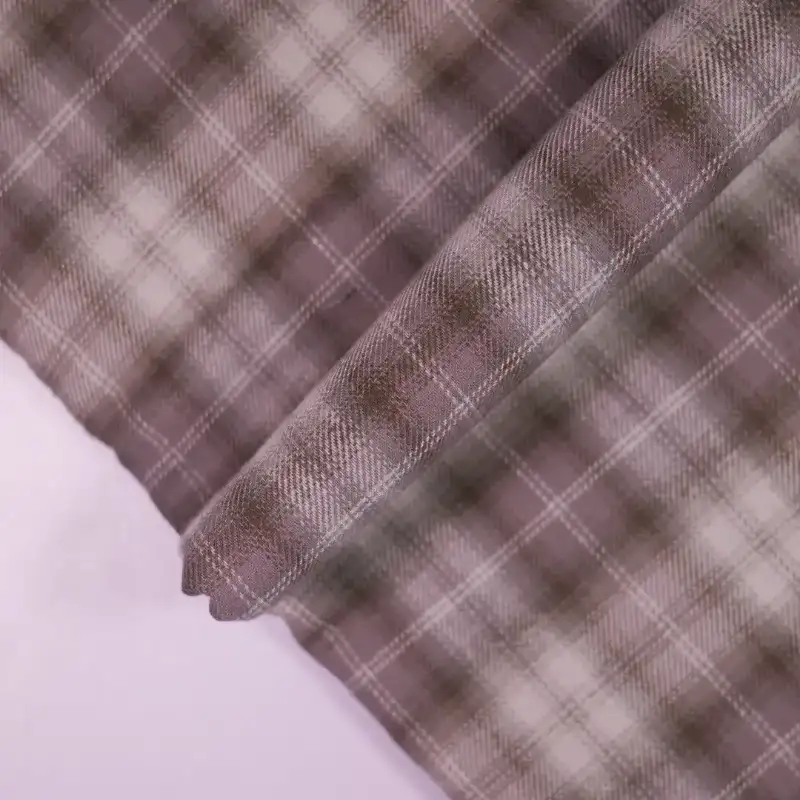 China Fabric for Shirt,Skirt,Womens Slim Fit Shirt Yarn Dyed Check Woven Blended Fabric Cotton Rayon grey color buy from China wholesaler bulk order at wholesale price free worldwide shipping Alibaba