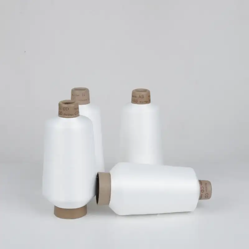 China Yarn for Men’s Vest (Sweater),Open Cardigan (Sweater),Round Neck Pullover (Sweater) Elastic Filament Filament Nylon White color buy from China wholesaler bulk order at wholesale price free worldwide shipping Alibaba