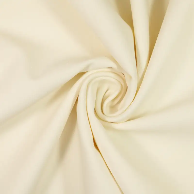 China Fabric for Pants,Jackets,Polo Shirt,Suit Four-way Stretch (Bi-Stretch) Knit Fabric Nylon Cotton Lyocell Spandex ivory color buy from China wholesaler bulk order at wholesale price free worldwide shipping Alibaba