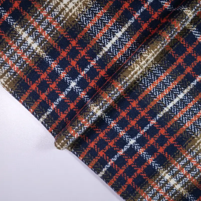 China Fabric for Jackets,Blazer,Overcoat Yarn Dyed Check Synthetic Woven Fabric Polyester Acrylic Chemical Fiber dark blue color buy from China wholesaler bulk order at wholesale price free worldwide shipping Alibaba