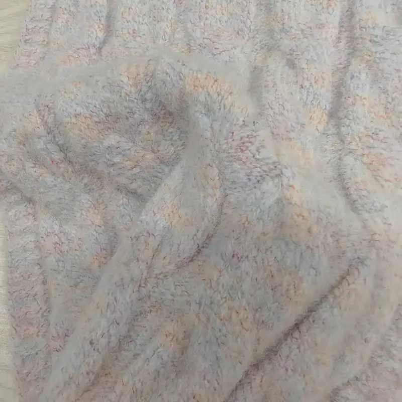 China Yarn for Open Cardigan (Sweater),Full-Zipper Cardigan (Sweater),Half-Zipper Cardigan (Sweater) Mossy Yarn Fancy Yarn Recycled Polyester Acrylic Wool Spandex pink color buy from China wholesaler bulk order at wholesale price free worldwide shipping Alibaba