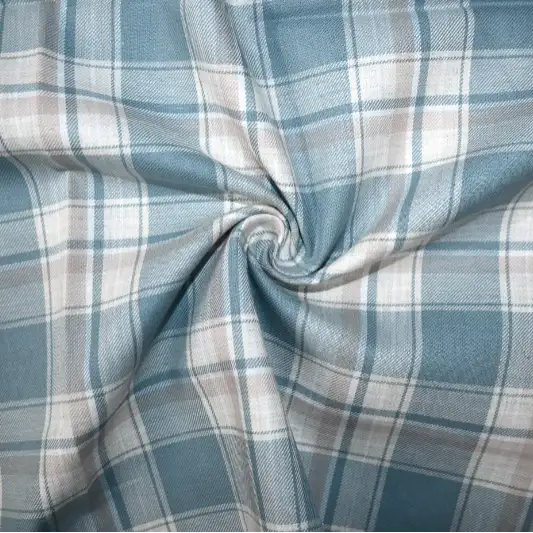 India Fabric for Shirt Cotton YD Twill Natural Woven Fabric Cotton Multi color Check color buy from India wholesaler bulk order at wholesale price free worldwide shipping Alibaba