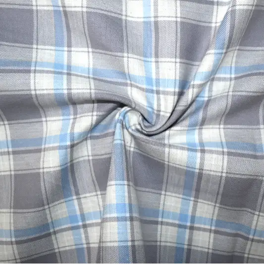 India Fabric for Shirt Cotton YD Twill Natural Woven Fabric Cotton Multi color Check color buy from India wholesaler bulk order at wholesale price free worldwide shipping Alibaba