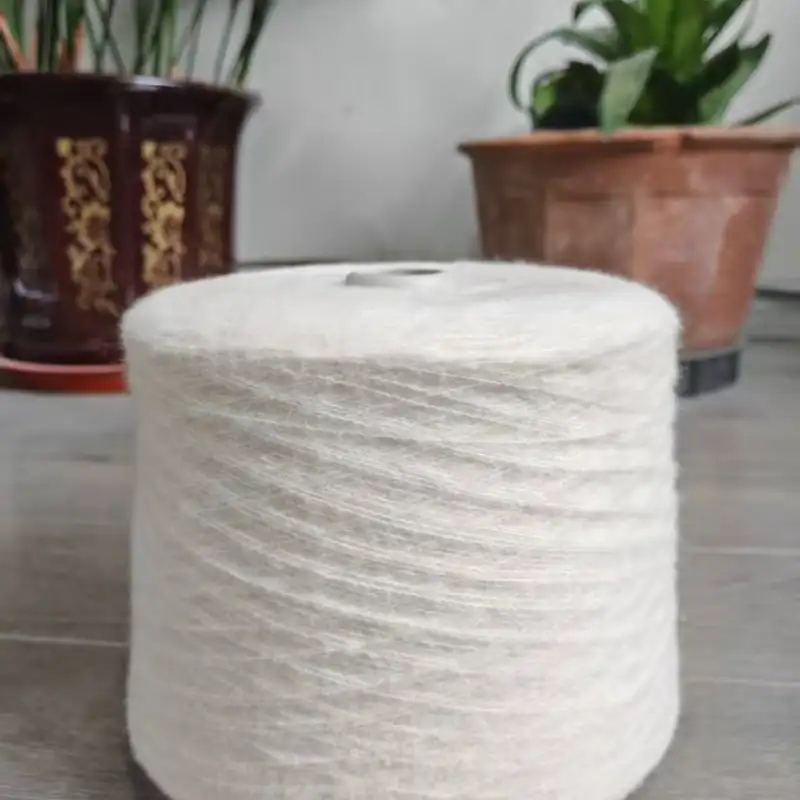 China Yarn for Open Cardigan (Sweater),Full-Zipper Cardigan (Sweater),Half-Zipper Cardigan (Sweater) Mossy Yarn Fancy Yarn Recycled Polyester Acrylic Wool Spandex white color buy from China wholesaler bulk order at wholesale price free worldwide shipping Alibaba