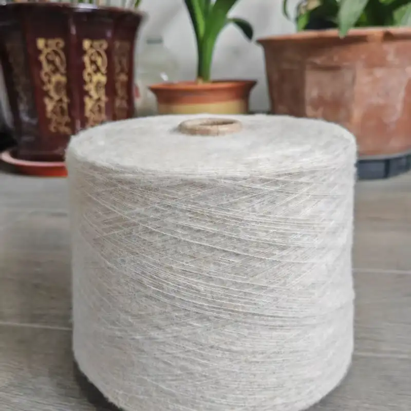 China Yarn for Open Cardigan (Sweater),Full-Zipper Cardigan (Sweater),Half-Zipper Cardigan (Sweater) Mossy Yarn Fancy Yarn Recycled Polyester Acrylic Wool Spandex cream-coloured color buy from China wholesaler bulk order at wholesale price free worldwide shipping Alibaba