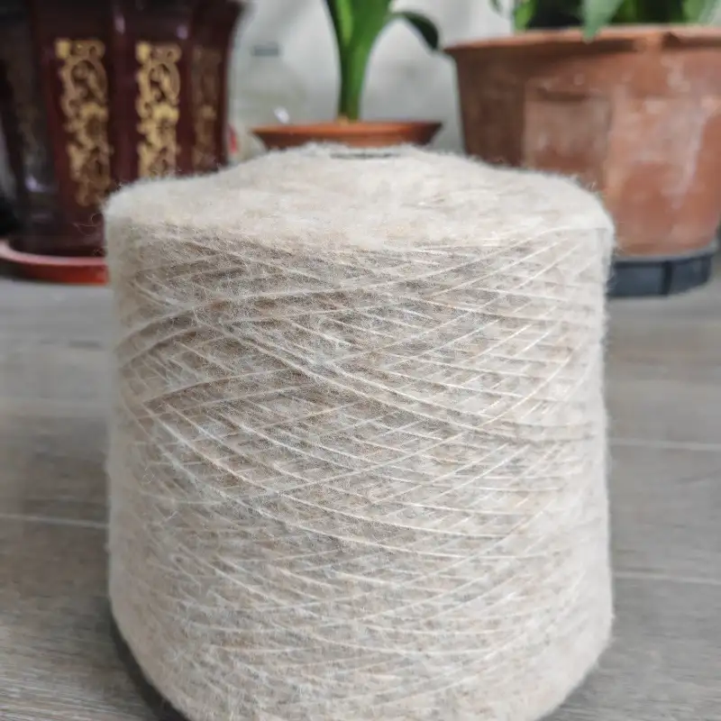 China Yarn for Men’s Vest (Sweater),Open Cardigan (Sweater),Full-Zipper Cardigan (Sweater) Air Spun Yarn Fancy Yarn Recycled Polyester Polyester Nylon Acrylic Wool oatmeal color color buy from China wholesaler bulk order at wholesale price free worldwide shipping Alibaba