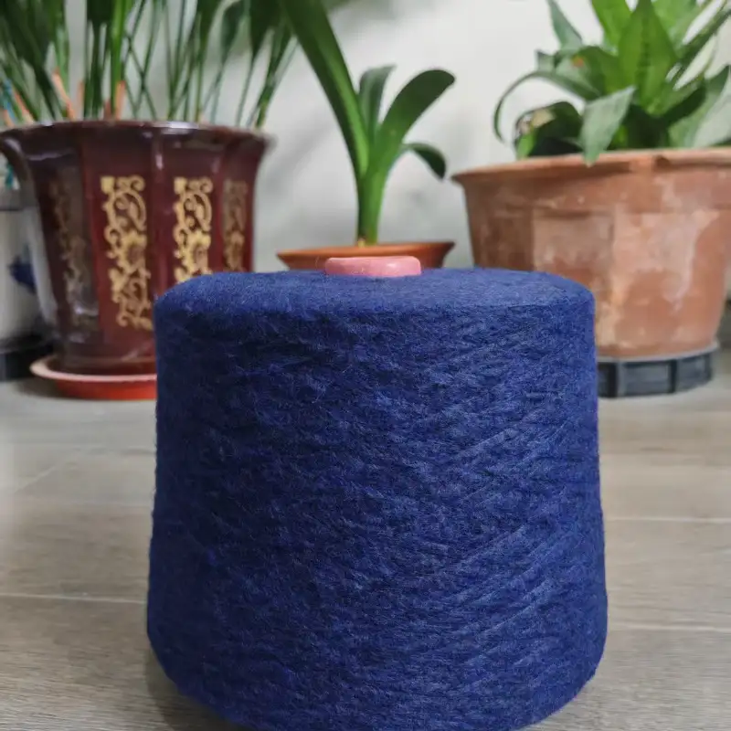 China Yarn for Men’s Vest (Sweater),Open Cardigan (Sweater),Full-Zipper Cardigan (Sweater) Air Spun Yarn Fancy Yarn Recycled Polyester Polyester Acrylic Nylon Wool blue color buy from China wholesaler bulk order at wholesale price free worldwide shipping Alibaba