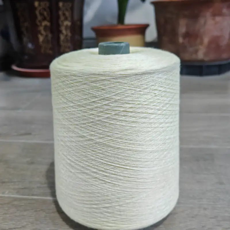 China Yarn for Full-Zipper Cardigan (Sweater),Half-Zipper Cardigan (Sweater),Shirt Long Sleeve Button (Sweater) Core Spun Yarn Regular Yarn Eco Vero cream-coloured color buy from China wholesaler bulk order at wholesale price free worldwide shipping Alibaba