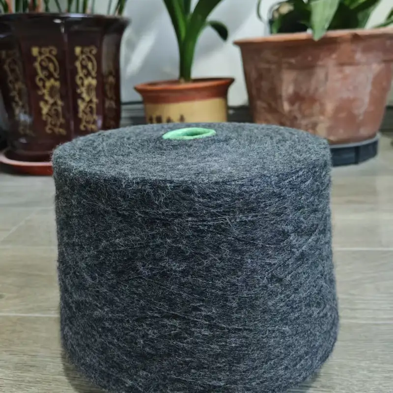 China Yarn for Full-Zipper Cardigan (Sweater),Half-Zipper Cardigan (Sweater),Shirt Long Sleeve Button (Sweater) Mossy Yarn Fancy Yarn Polyester Acrylic Wool Nylon Spandex Carbon grey color buy from China wholesaler bulk order at wholesale price free worldwide shipping Alibaba