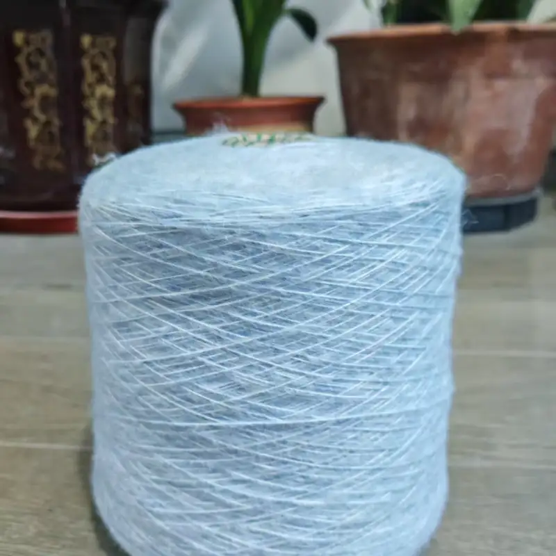 China Yarn for Open Cardigan (Sweater),Full-Zipper Cardigan (Sweater),Half-Zipper Cardigan (Sweater) Air Spun Yarn Fancy Yarn Recycled Polyester Polyester Acrylic Nylon Wool blue color buy from China wholesaler bulk order at wholesale price free worldwide shipping Alibaba