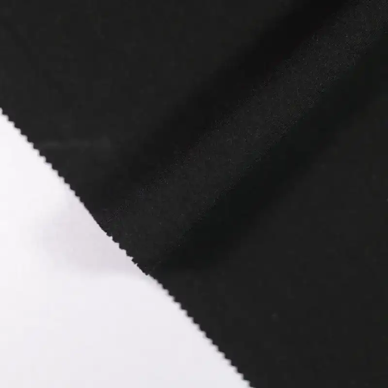 China Fabric for Hoodie,Sweatshirt,Flare Leggings Rib Knit Fabric Polyester Rayon Spandex BLACK color buy from China wholesaler bulk order at wholesale price free worldwide shipping Alibaba