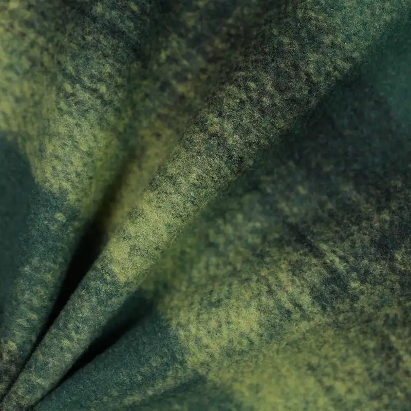 China Fabric for Jackets,Overcoat,Open Waistcoat Melton Woolen Polyester green color buy from China wholesaler bulk order at wholesale price free worldwide shipping Alibaba