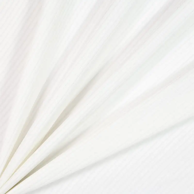 China Fabric for T-Shirt,Skirt,Shorts Rib Knit Fabric Polyester Spandex white color buy from China wholesaler bulk order at wholesale price free worldwide shipping Alibaba