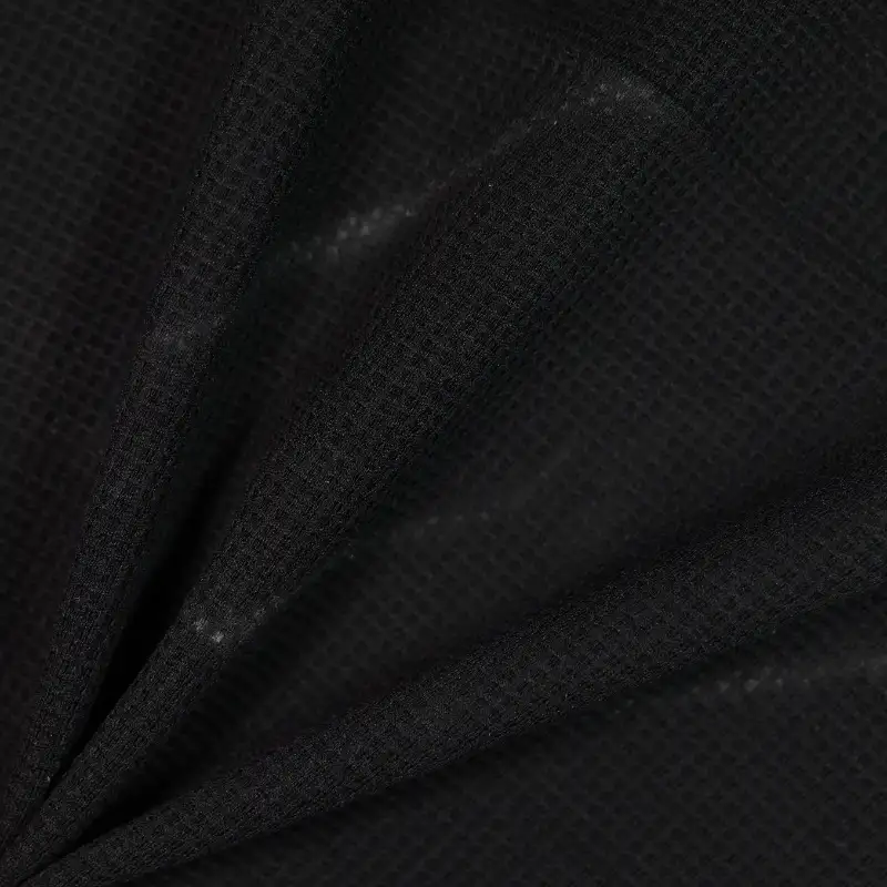 China Fabric for Hoodie,Trench Coat Rib Knit Fabric Polyester Spandex BLACK color buy from China wholesaler bulk order at wholesale price free worldwide shipping Alibaba