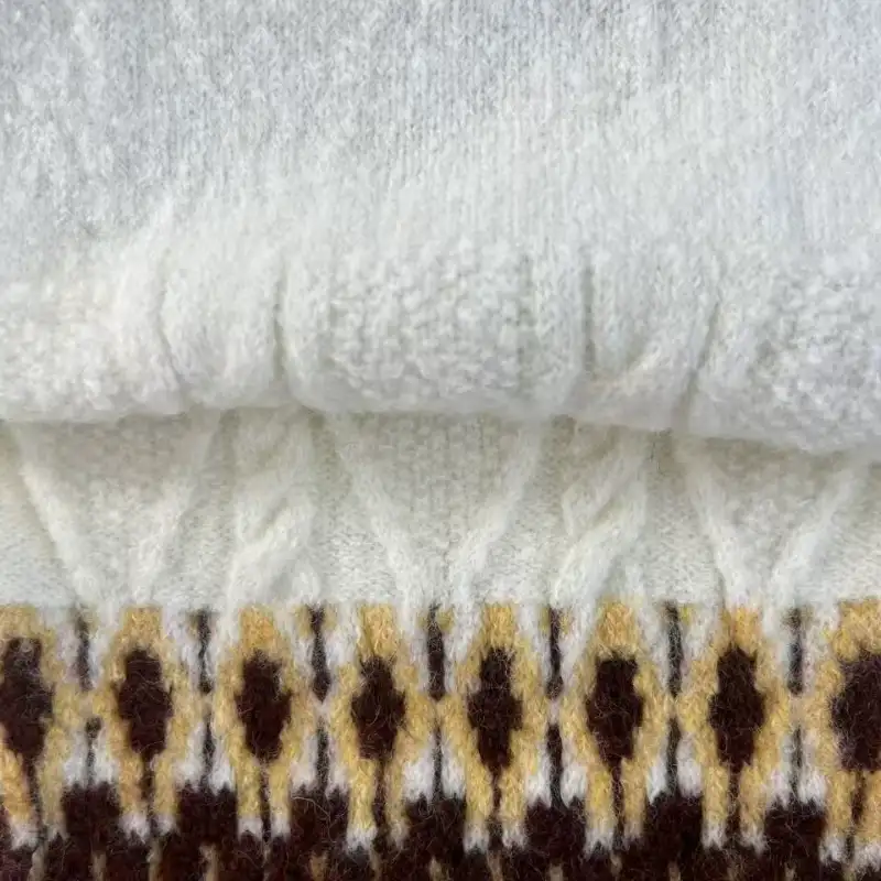 China Yarn for Open Cardigan (Sweater),Knitted Jacket (Sweater),Round Neck Pullover (Sweater),Hoodie  (Sweater) Mossy Yarn Fancy Yarn Acrylic Polyester Elastane off-white+brown+yellow color buy from China wholesaler bulk order at wholesale price free worldwide shipping Alibaba