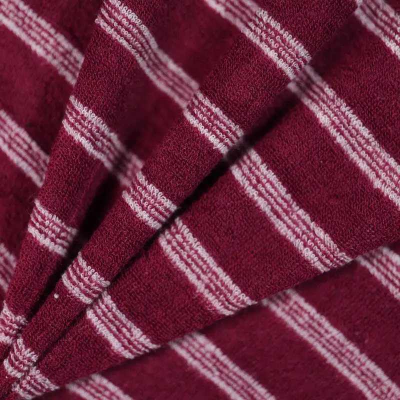 China Fabric for T-Shirt,Skirt,Long Sleeve Base Layer Top French Terry Knit Fabric Polyester dark red color buy from China wholesaler bulk order at wholesale price free worldwide shipping Alibaba