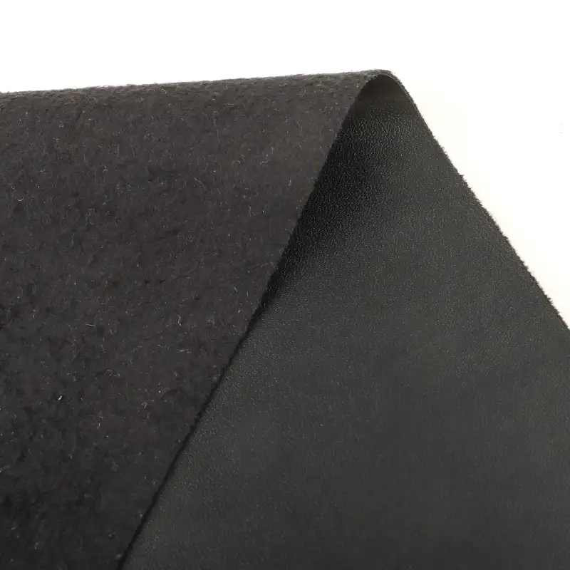 China Fabric for Jackets,Skirt,Trench Coat,Overcoat Bonded fabric Bonded fabric Polyurethane----PU Black color buy from China wholesaler bulk order at wholesale price free worldwide shipping Alibaba