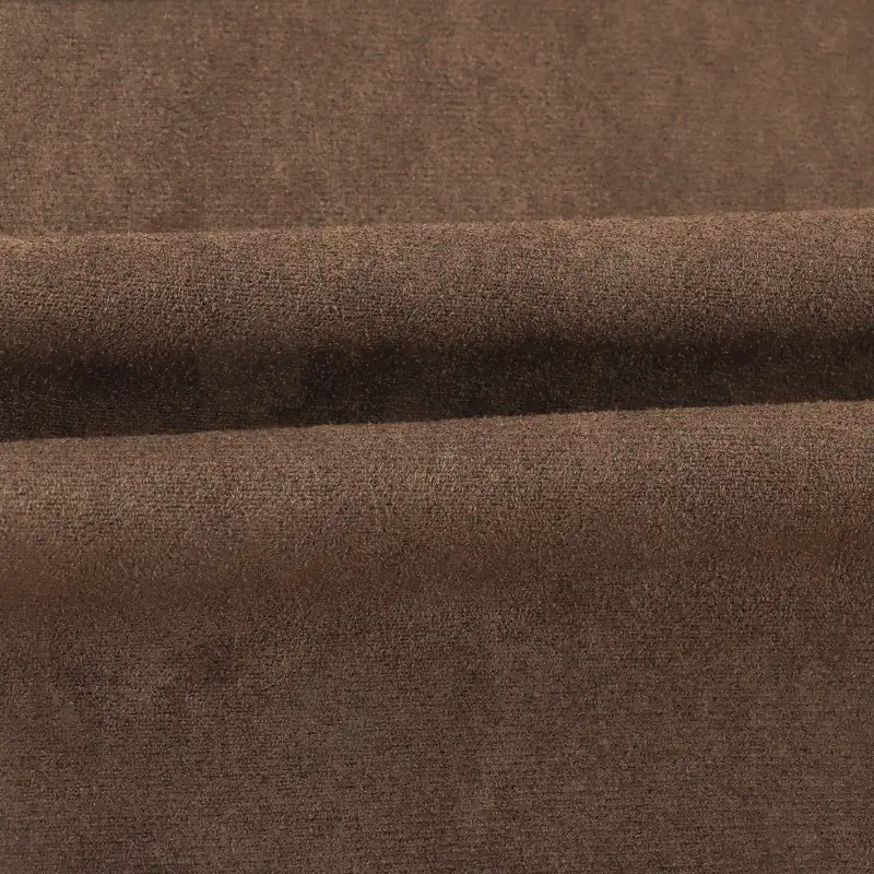 China Fabric for Jackets,Trench Coat,Overcoat,Waist coat Suede Knit Fabric Polyester Spandex sepia color buy from China wholesaler bulk order at wholesale price free worldwide shipping Alibaba