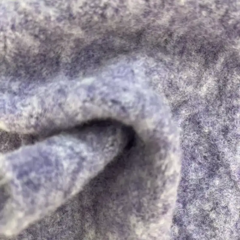 China Yarn for Hoodie  (Sweater),Roll Neck Jumper (Sweater),Scallop Trims Cardigan (Sweater),Fake Two-Piece Jumper (Sweater) Mossy Yarn Fancy Yarn Wool Nylon Acrylic Recycled Polyester Polyester Elastane PURPLE color buy from China wholesaler bulk order at wholesale price free worldwide shipping Alibaba