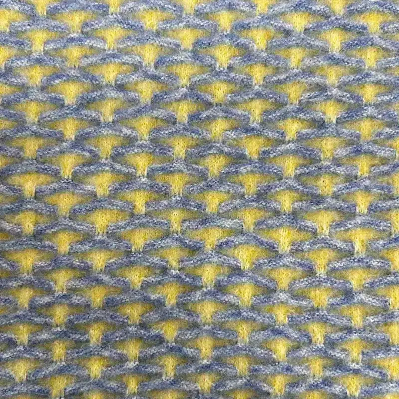 China Yarn for Ladies Vest (Sweater),Open Cardigan (Sweater),Full-Zipper Cardigan (Sweater),Round Neck Pullover (Sweater) Mossy Yarn Fancy Yarn Nylon Recycled Polyester Yellow and blue color buy from China wholesaler bulk order at wholesale price free worldwide shipping Alibaba