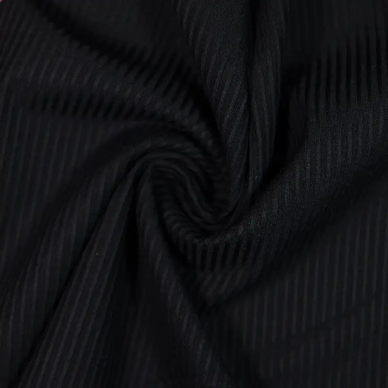 China Fabric for T-Shirt,Skirt,Backless Beach Dress Rib Knit Fabric Nylon Spandex black color buy from China wholesaler bulk order at wholesale price free worldwide shipping Alibaba