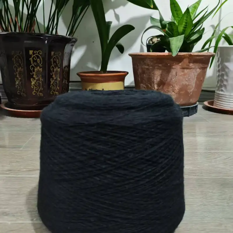 China Yarn for Full-Zipper Cardigan (Sweater),Half-Zipper Cardigan (Sweater),Shirt Long Sleeve Button (Sweater),Knitted Leggings (Sweater) Semi-Worsted Spun Regular Yarn Acrylic BLACK color buy from China wholesaler bulk order at wholesale price free worldwide shipping Alibaba