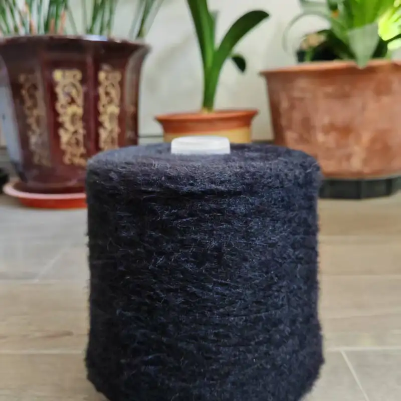 China Yarn for Full-Zipper Cardigan (Sweater),Half-Zipper Cardigan (Sweater),Shirt Long Sleeve Button (Sweater) Cat Feather Yarn Fancy Yarn Nylon BLACK color buy from China wholesaler bulk order at wholesale price free worldwide shipping Alibaba