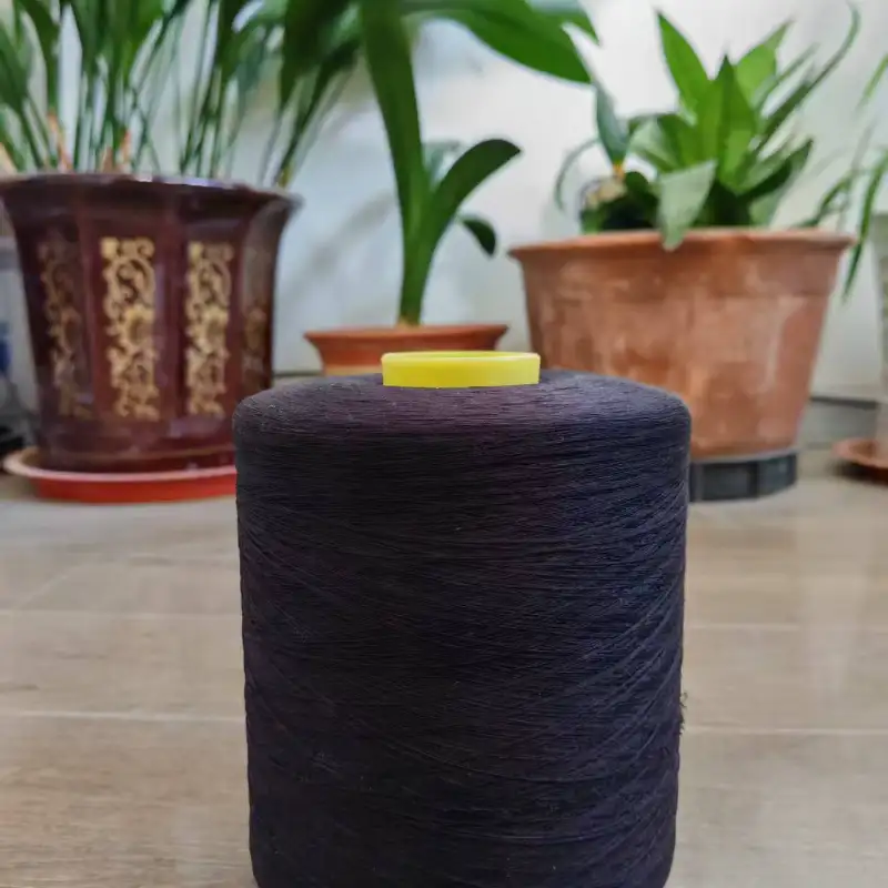 China Yarn for Full-Zipper Cardigan (Sweater),Half-Zipper Cardigan (Sweater),Shirt Long Sleeve Button (Sweater) Semi-Worsted Spun Regular Yarn Spandex BLACK color buy from China wholesaler bulk order at wholesale price free worldwide shipping Alibaba