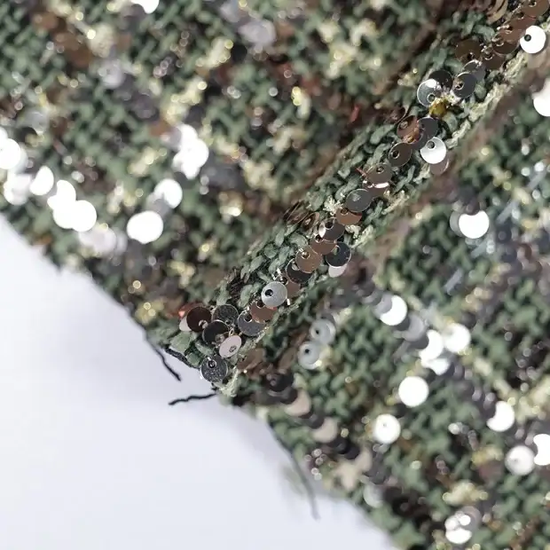 China Fabric for Trench Coat,Waist coat,Open Waistcoat Chanel-Style Fabric Woolen Polyester dark color buy from China wholesaler bulk order at wholesale price free worldwide shipping Alibaba