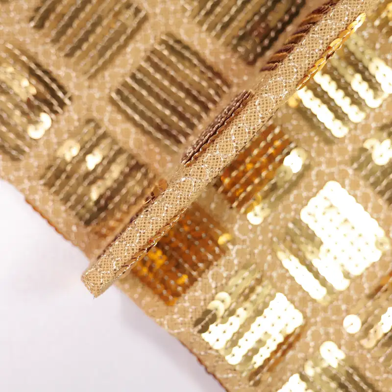 China Fabric for Skirt,Tank Midi Dress Chanel-Style Fabric Woolen Cotton Gold color buy from China wholesaler bulk order at wholesale price free worldwide shipping Alibaba