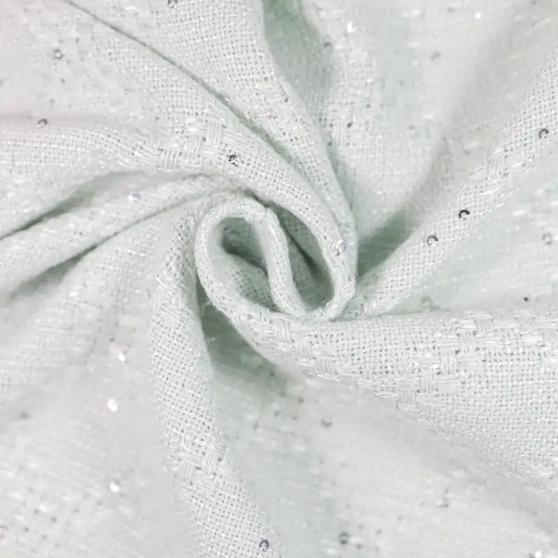 China Fabric for Skirt,Backless Beach Dress Chanel-Style Fabric Woolen Polyester Spandex black color buy from China wholesaler bulk order at wholesale price free worldwide shipping Alibaba