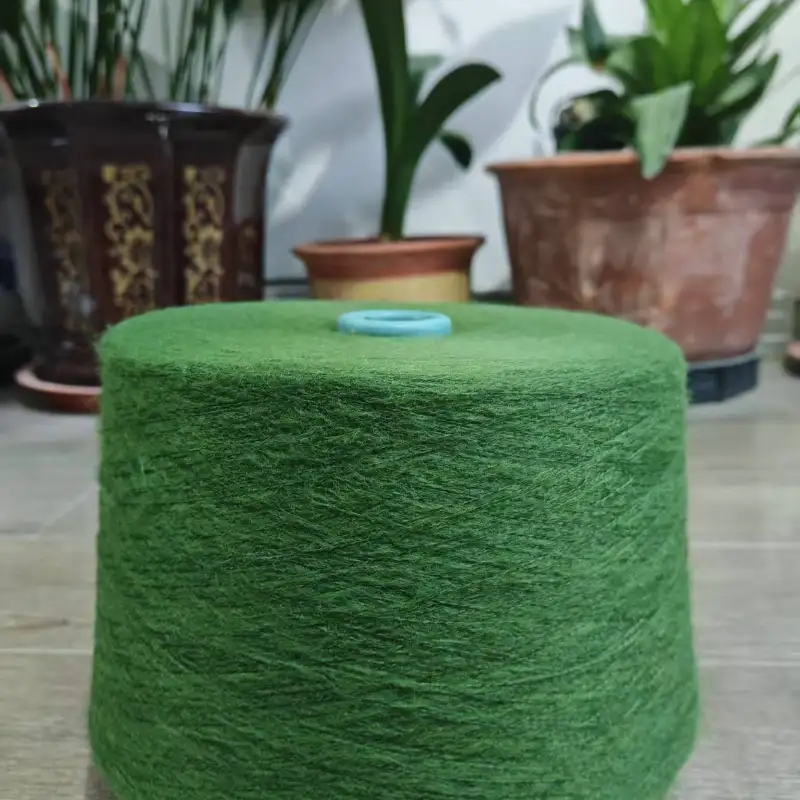 China Yarn for Full-Zipper Cardigan (Sweater),Half-Zipper Cardigan (Sweater),Shirt Long Sleeve Button (Sweater) Mossy Yarn Fancy Yarn Recycled Polyester Acrylic Polyester Spandex Green color buy from China wholesaler bulk order at wholesale price free worldwide shipping Alibaba