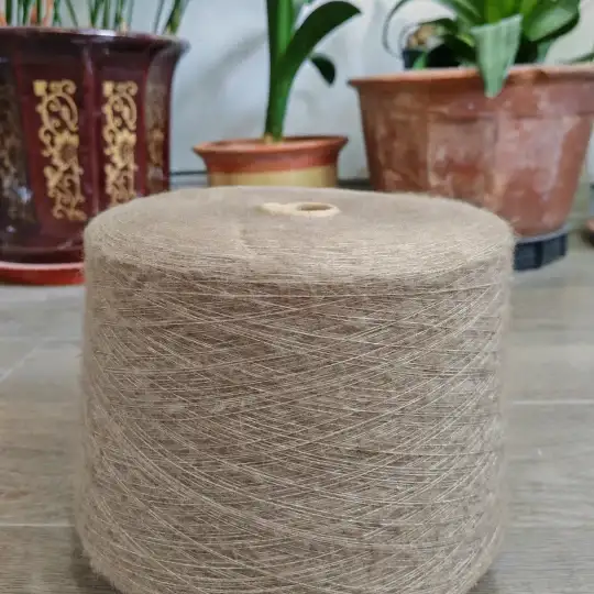 China Yarn for Open Cardigan (Sweater),Full-Zipper Cardigan (Sweater),Half-Zipper Cardigan (Sweater) Mossy Yarn Fancy Yarn Recycled Polyester Nylon Wool Spandex Brown color buy from China wholesaler bulk order at wholesale price free worldwide shipping Alibaba