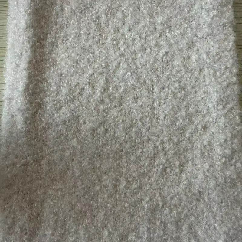 China Yarn for Open Cardigan (Sweater),Full-Zipper Cardigan (Sweater),Half-Zipper Cardigan (Sweater),Round Neck Pullover (Sweater),Crop Top Pullover (Sweater),Hoodie  (Sweater) Boucle Yarn Fancy Yarn Polyester Nylon Elastane Off-White color buy from China wholesaler bulk order at wholesale price free worldwide shipping Alibaba