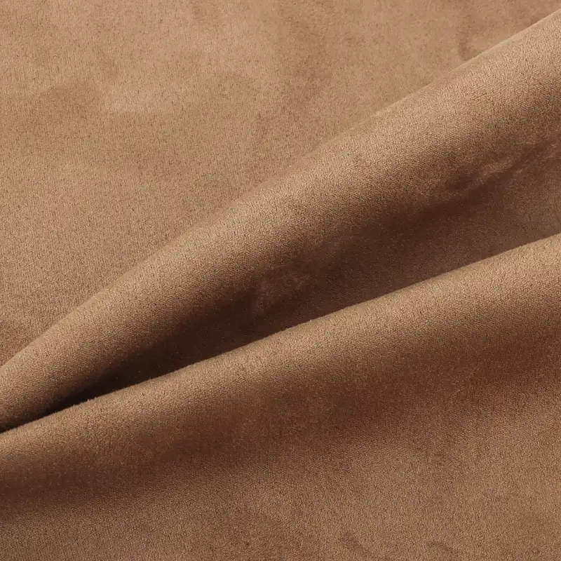 China Fabric for Jackets,Trench Coat,Padded Jacket,Overcoat Suede Woven Blended Fabric Polyester Spandex light brown color buy from China wholesaler bulk order at wholesale price free worldwide shipping Alibaba