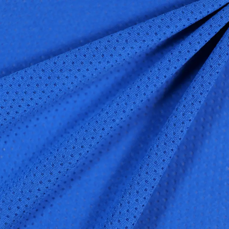 China Fabric for T-Shirt,Yoga Clothes Sequined Mesh Fabric Knit Fabric Polyester blue color buy from China wholesaler bulk order at wholesale price free worldwide shipping Alibaba