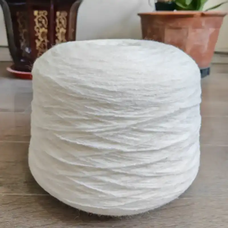 China Yarn for Ladies Vest (Sweater),Men’s Vest (Sweater),Full-Zipper Cardigan (Sweater) Core Spun Yarn Regular Yarn Acrylic Nylon PTT White color buy from China wholesaler bulk order at wholesale price free worldwide shipping Alibaba