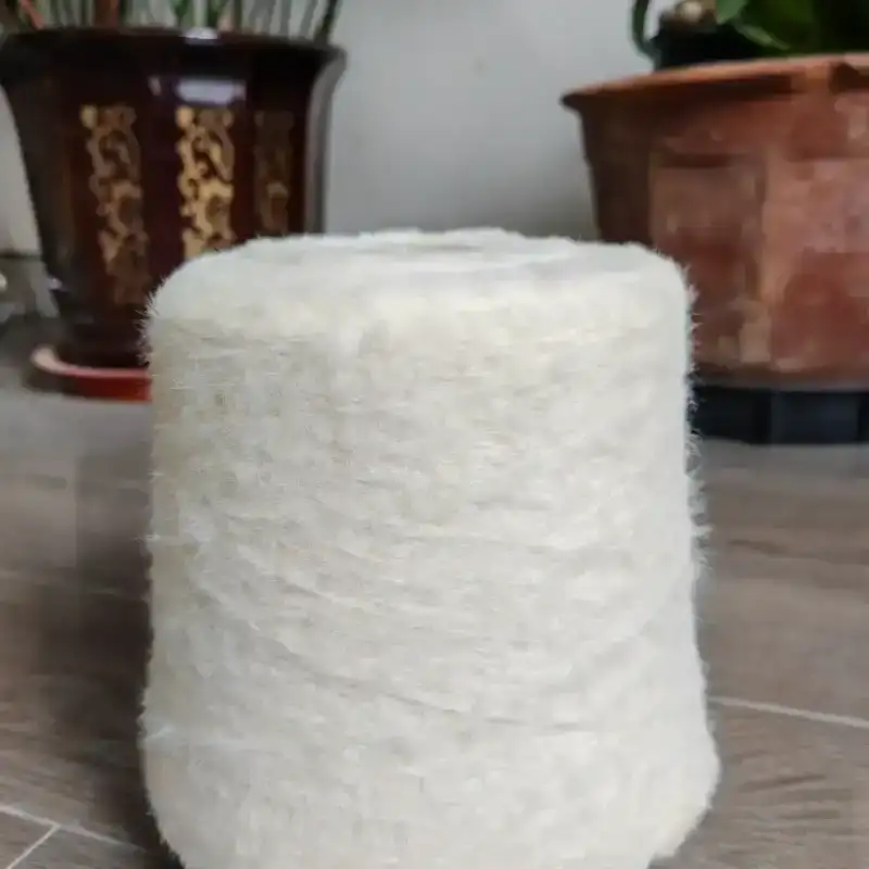 China Yarn for Ladies Vest (Sweater),Men’s Vest (Sweater) Cat Feather Yarn Fancy Yarn Nylon white color buy from China wholesaler bulk order at wholesale price free worldwide shipping Alibaba