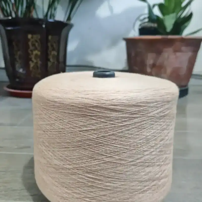 China Yarn for Ladies Vest (Sweater),Open Cardigan (Sweater) Core Spun Yarn Regular Yarn Viscose Polyester Nylon BEIGE color buy from China wholesaler bulk order at wholesale price free worldwide shipping Alibaba