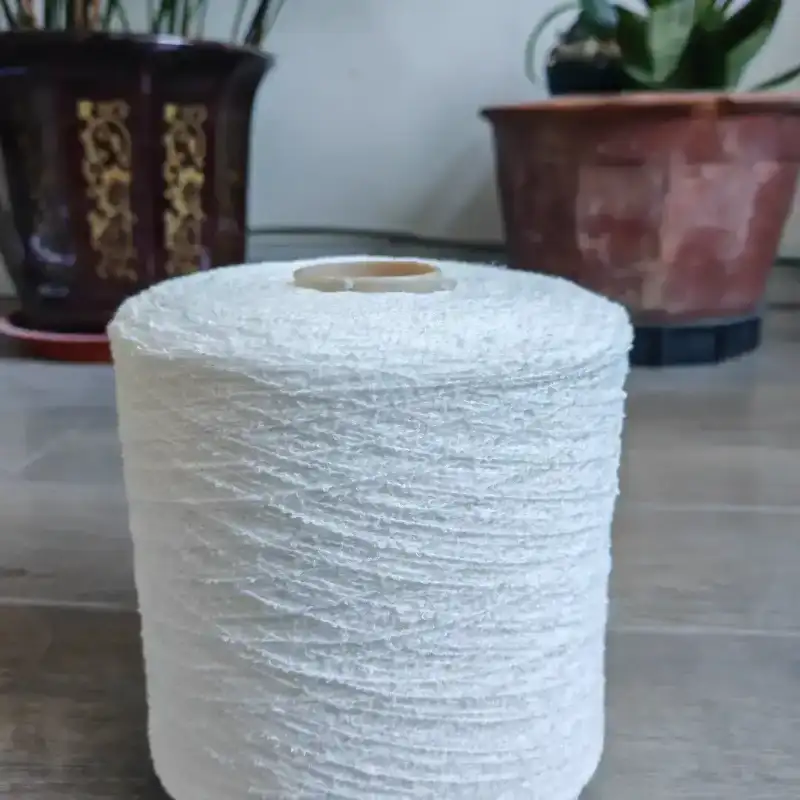 China Yarn for Ladies Vest (Sweater),Men’s Vest (Sweater) Slub Yarn Fancy Yarn Polyester Cotton White color buy from China wholesaler bulk order at wholesale price free worldwide shipping Alibaba