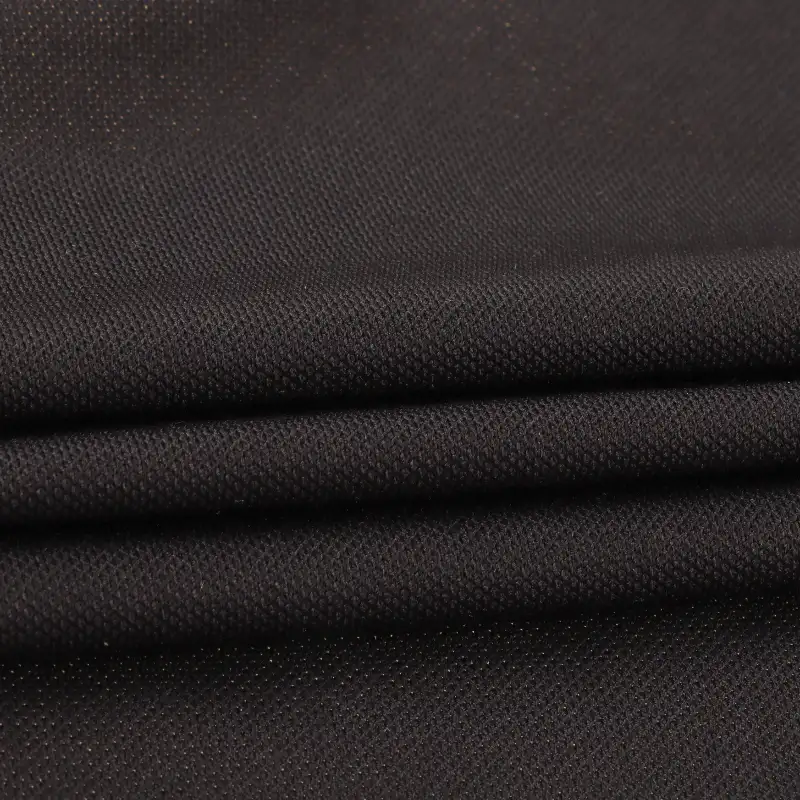 China Fabric for T-Shirt,Tank Top,Crop Top,Shorts Pique Knit Fabric Polyester Spandex Black color buy from China wholesaler bulk order at wholesale price free worldwide shipping Alibaba