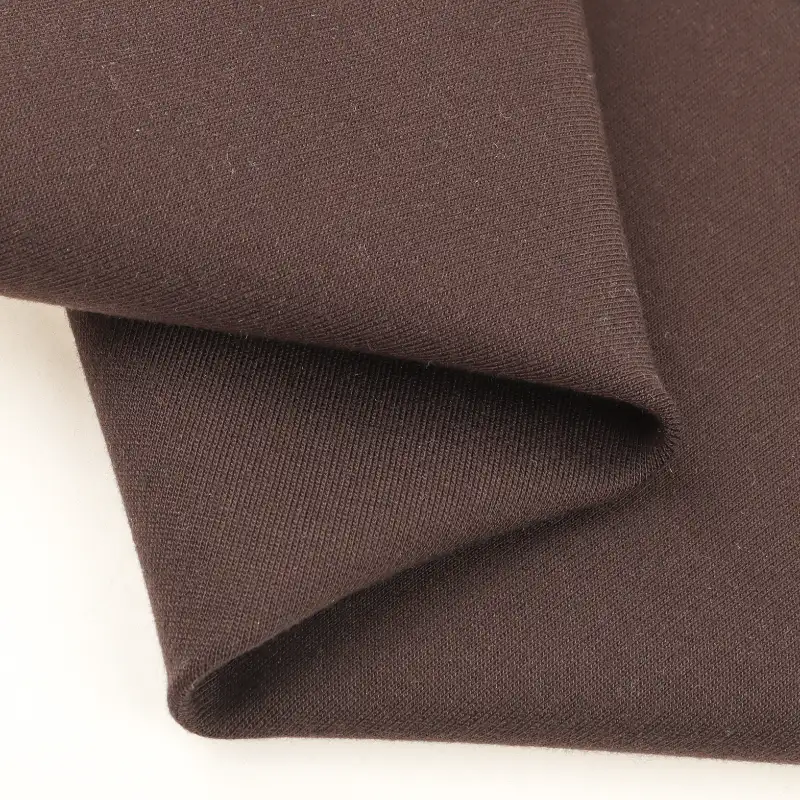 China Fabric for T-Shirt,Shorts,Loungewear Ponte Roma Knit Fabric Rayon Nylon Spandex Brown color buy from China wholesaler bulk order at wholesale price free worldwide shipping Alibaba